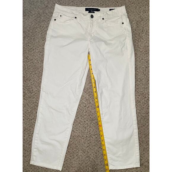 Calvin Klein White Skinny Cropped Jeans - Size 8 - Picture 7 of 13